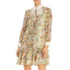 Tory Burch Printed Silk Botanical Dress, NWT